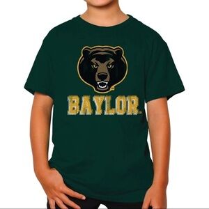 Baylor University Short Sleeve Green Bear Tee Large Collegiate SpiritWear
